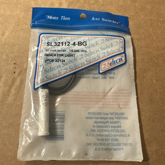 (NEW - LOT 3) SELECTA SL53211-6-BG 53216 125V White Flush Indicator Light - Picture 4 of 4